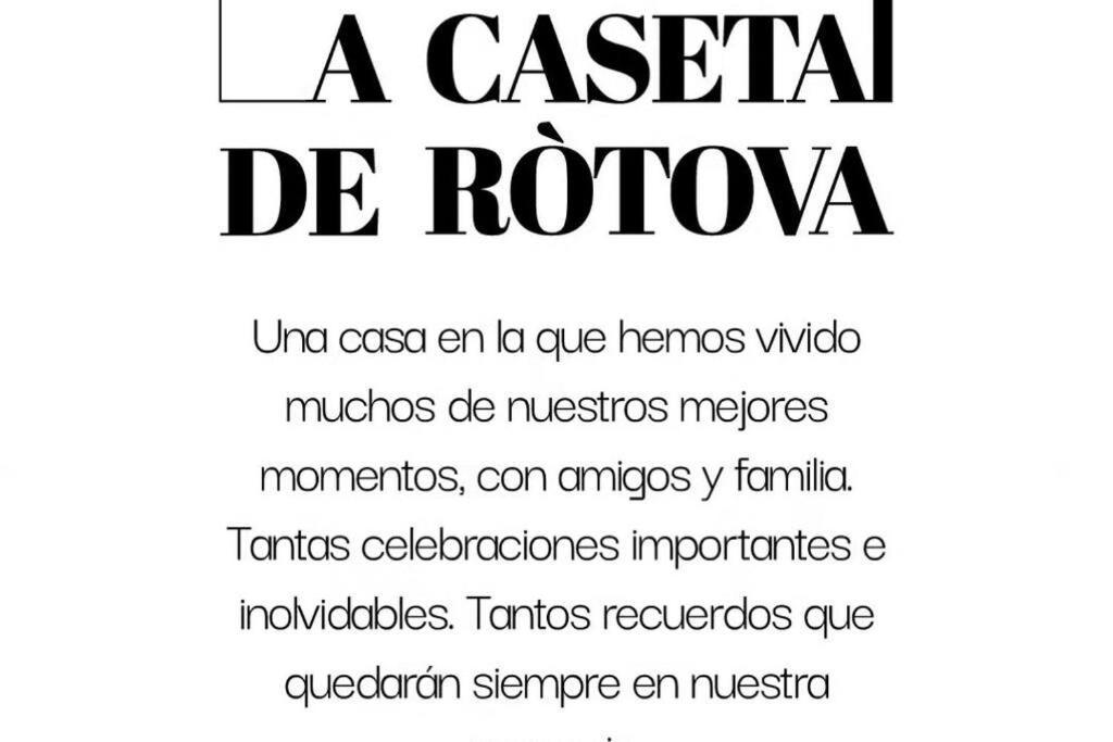 La Caseta De Rotova - Casa Rural Para Desconectar Bagian luar foto